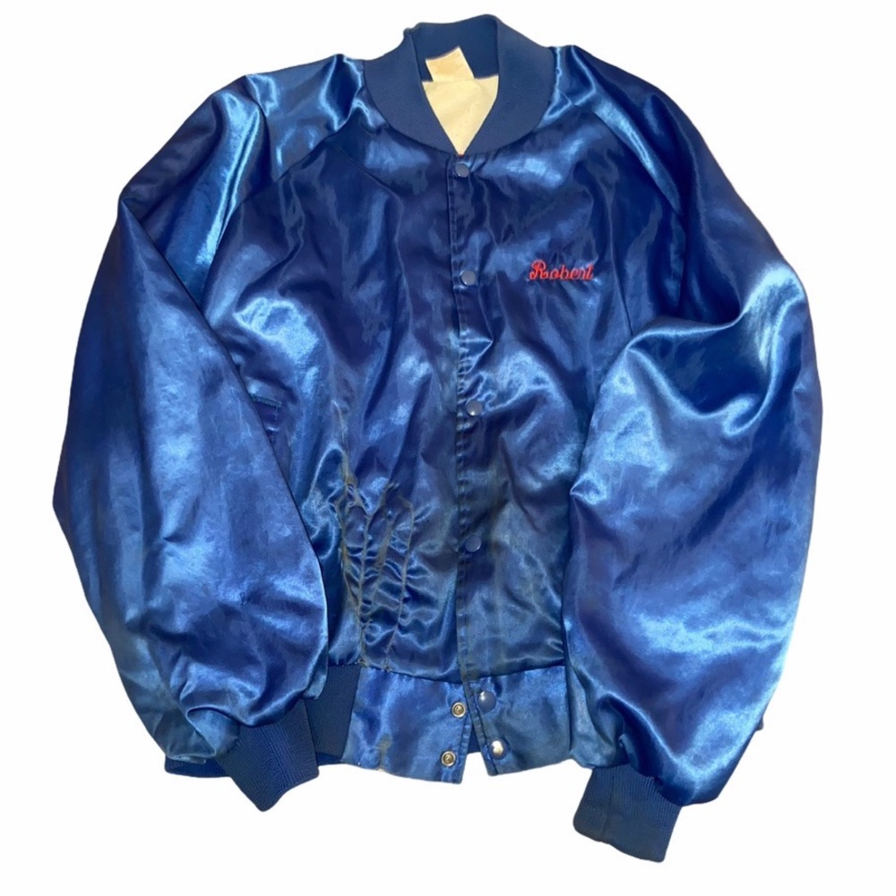 Vintage Silk Bomber Jacket